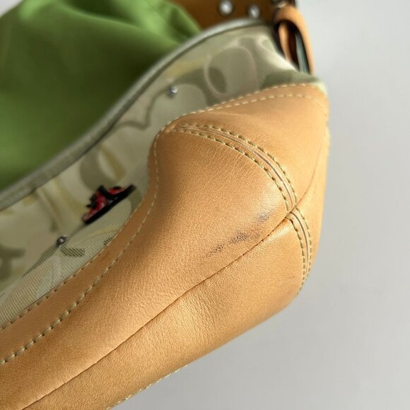 Coach Optic Signature Monogram Ladybug Mini Hobo Bag - Picture 13 of 13